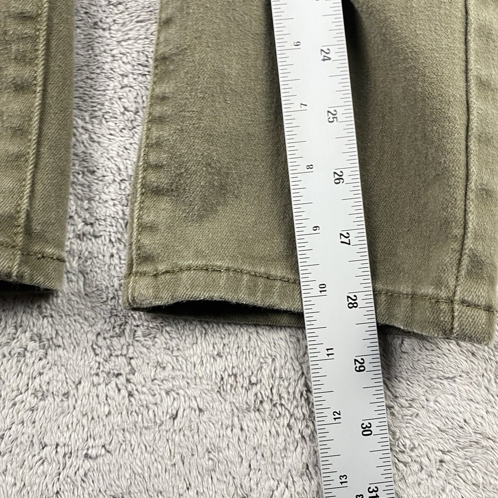 Levis Mid Rise Skinny Jeans Womens 6M 28x28 Olive Green Pants Mid Rise - Picture 4 of 15